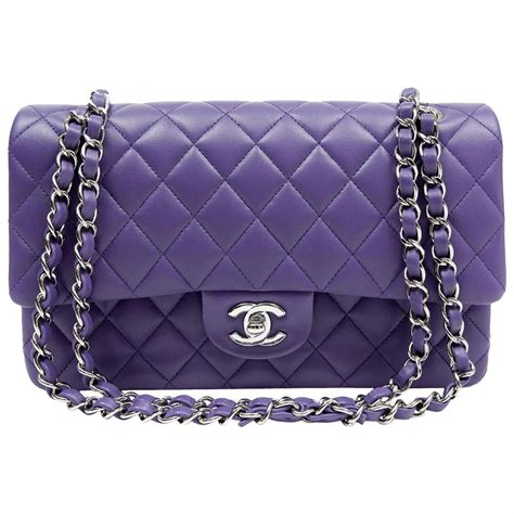 chanel satire purple flap|best chanel flap.